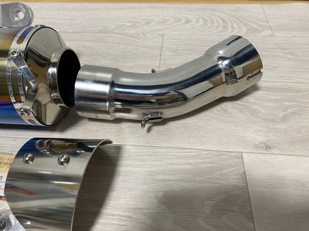 ヨシムラZ900RS サイクロン スリップオンマフラー チタンブルー