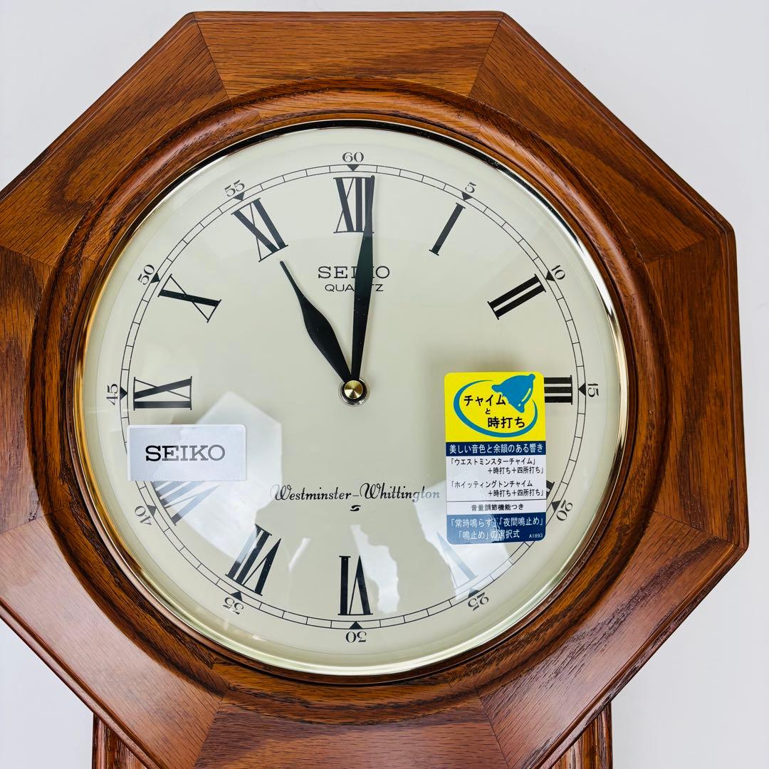 未使用】SEIKO アンティーク調柱時計 RQ322B 昭和レトロ - メルカリ