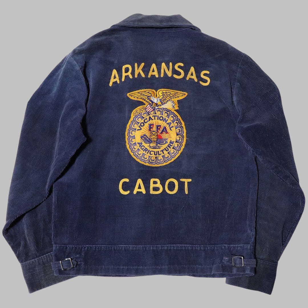 80s☆FFA☆ファーマーズジャケット☆刺繍 ワッペン☆USA製☆短丈☆