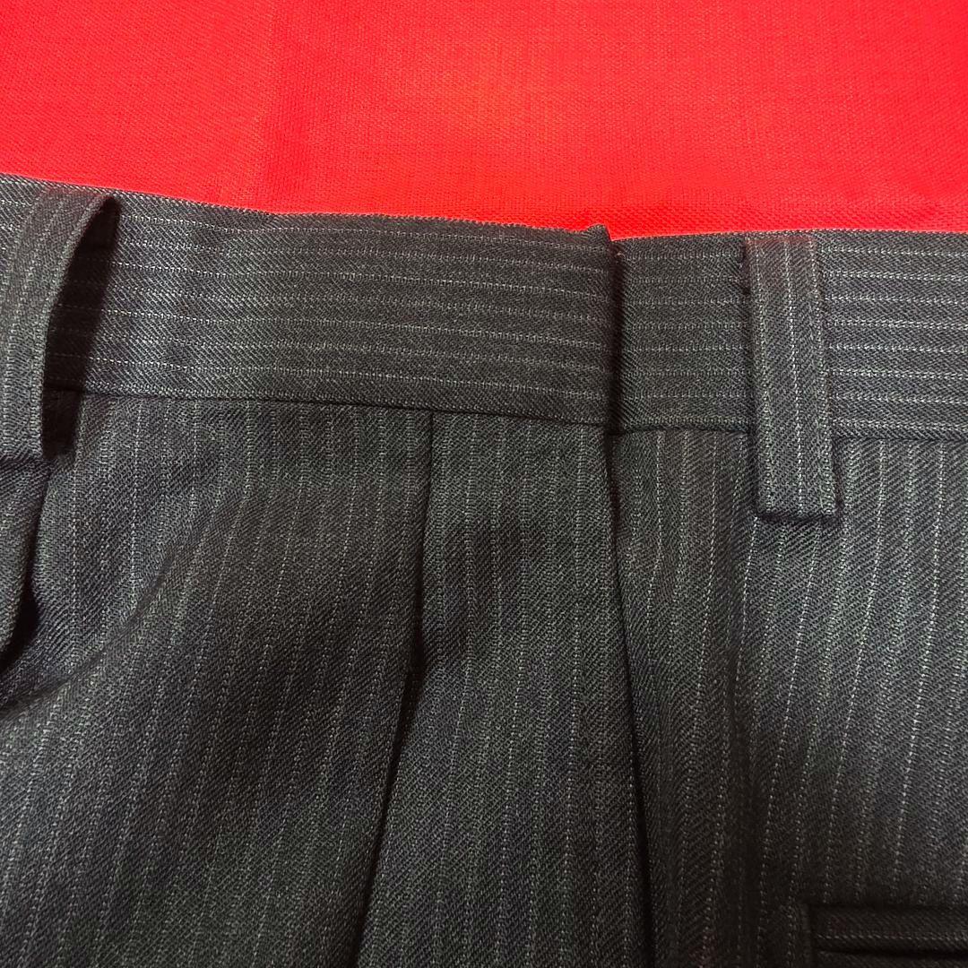 セットアップスーツ グレー 大きいサイズ BB7 アデランテ ストライプ