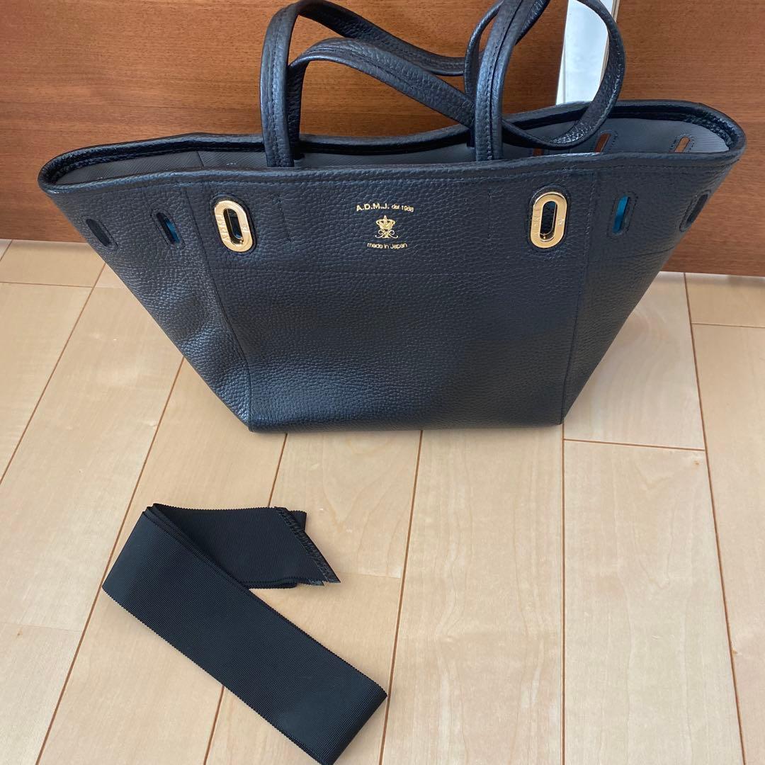 A.D.M.J. グログランリボンコンクルージョントートバッグ 美品 - メルカリ