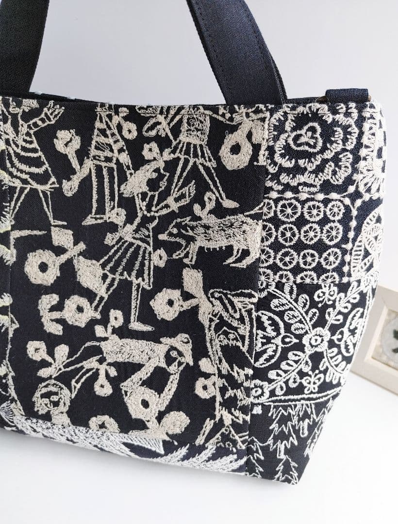 ミナペルホネン neighborhood パッチワーク2wayパニーニ風バッグ