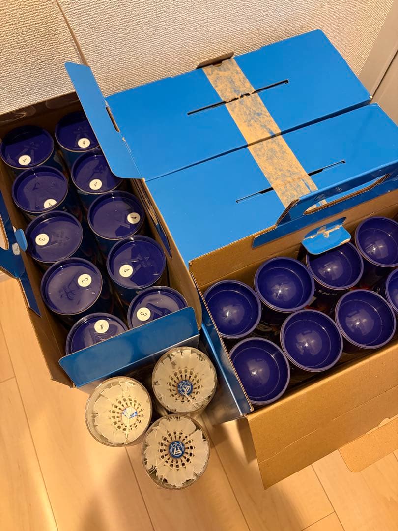 バドミントン 中古シャトル　43本　約520球 10ダースセット】A-WIN 9433 チャンピオン バドミントンシャトル 第一