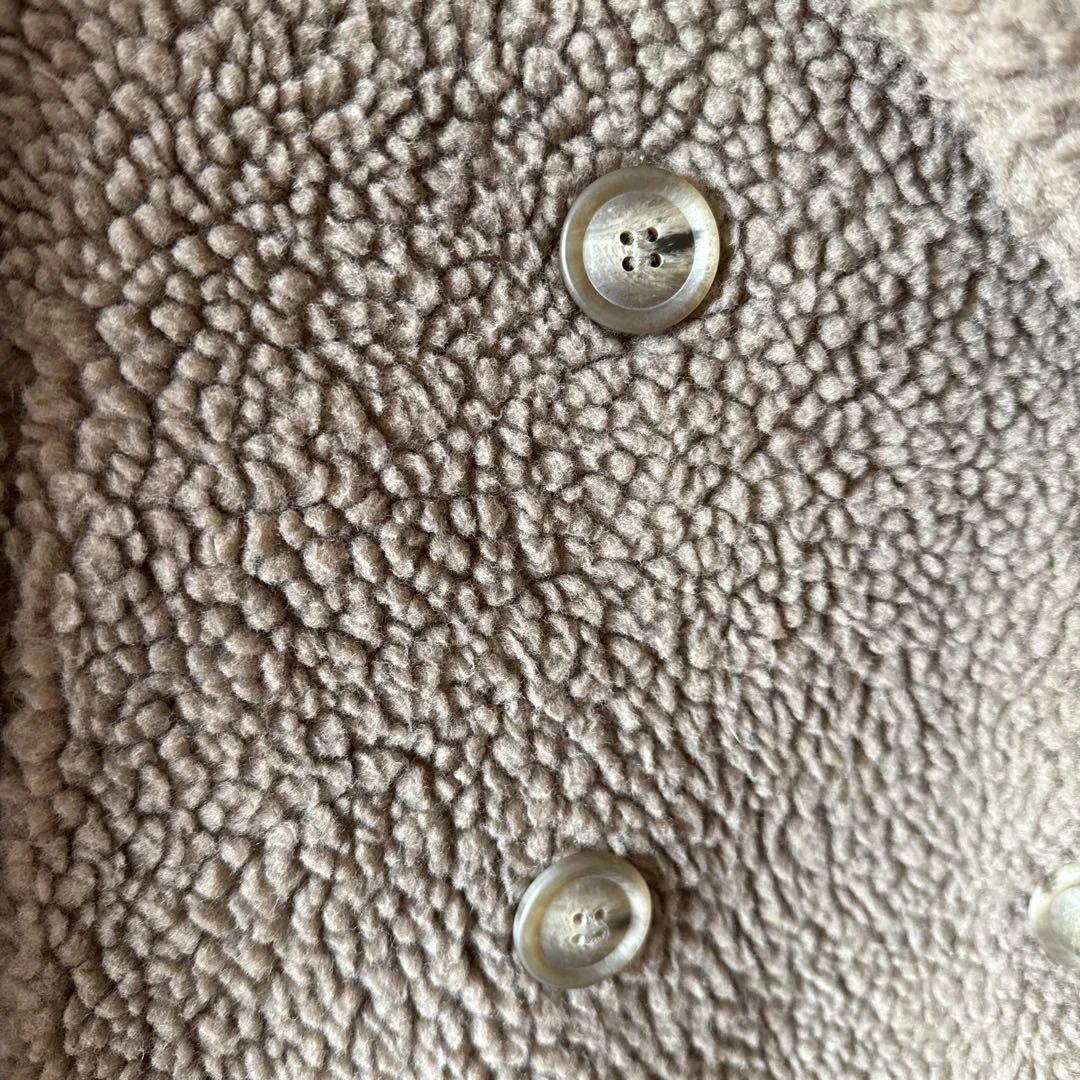 本日終了 最終値下げ Arpege story ボアダブルブレストコート - メルカリ