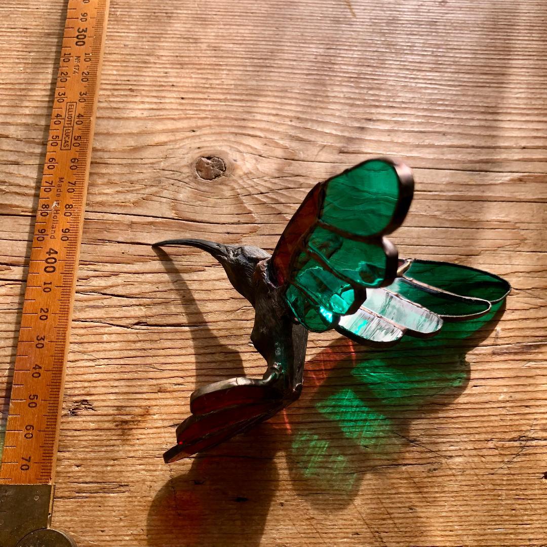 メ*6様 ヴィンテージ ハチドリ ハミングバード アメリカ製 ステンド