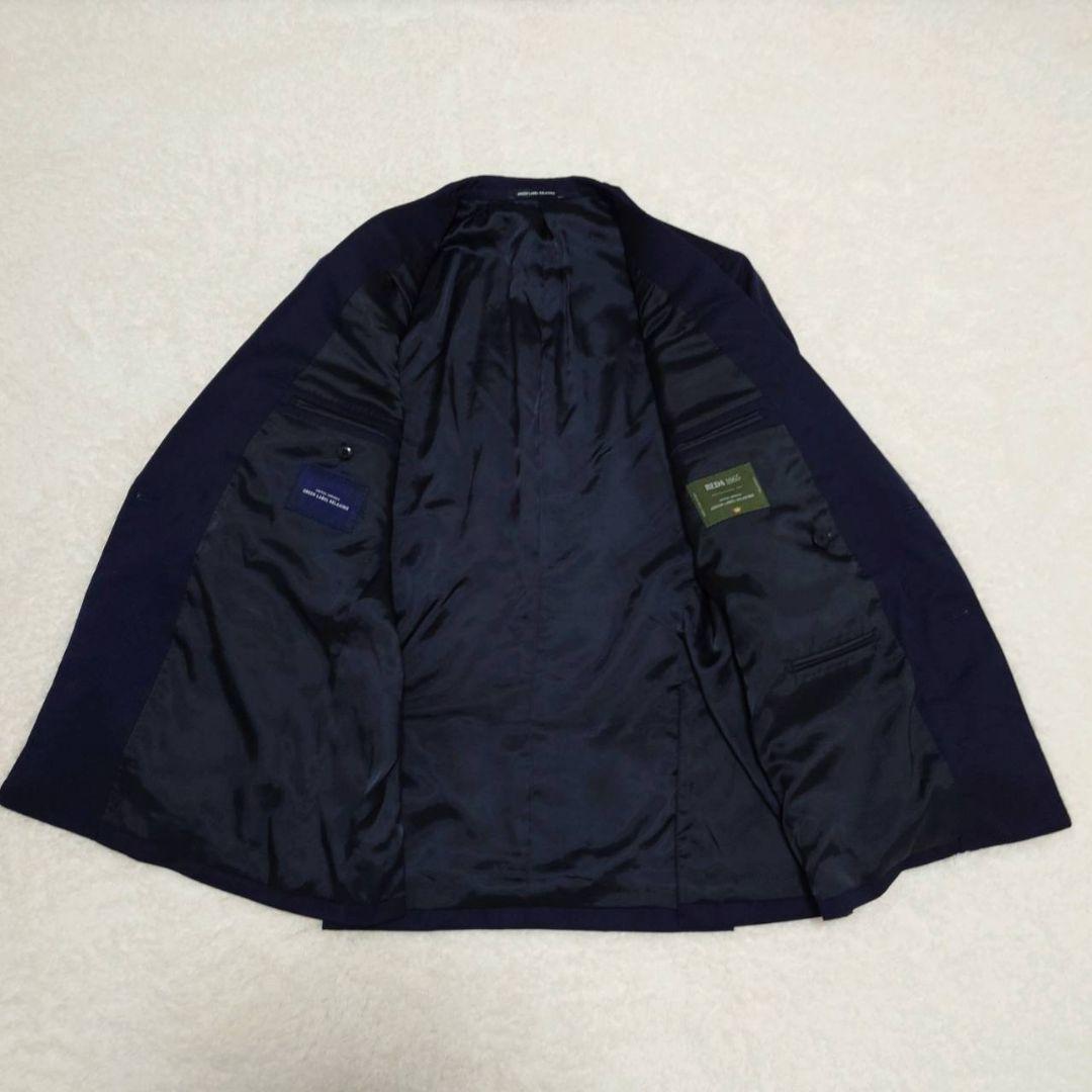 ユナイテッドアローズ ダブルブレストジャケット ネイビー 高級生地