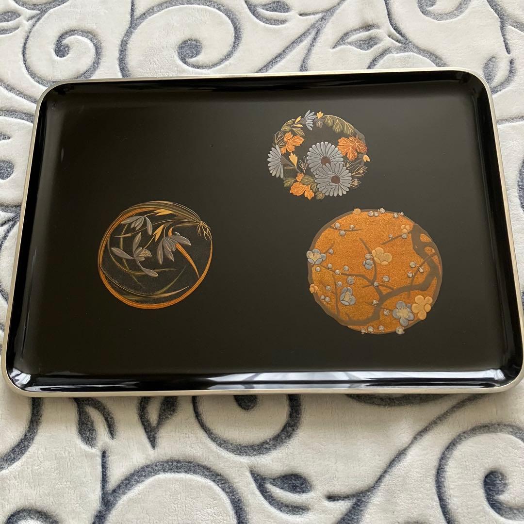 砺波宗斎造 蒔絵進物盆 共箱 Yahoo!オークション -「砺波宗斎」の落札相場・落札価格