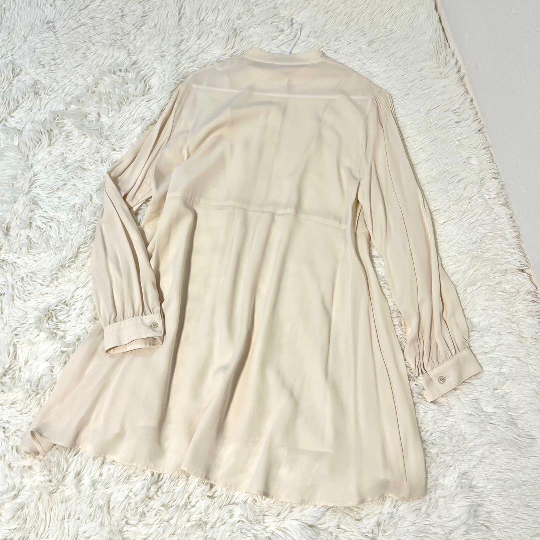 MORABITO BLANK モラビト ブラウス チュニック キュプラ 38 MORABITO