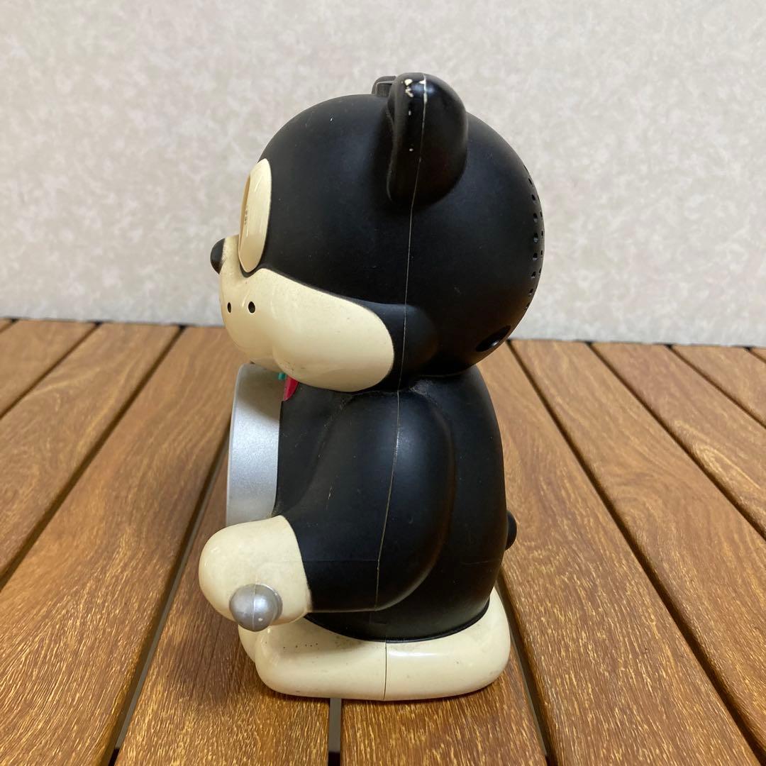 希少 昭和レトロ のらくろクン 目覚まし時計 リズム時計 置時計