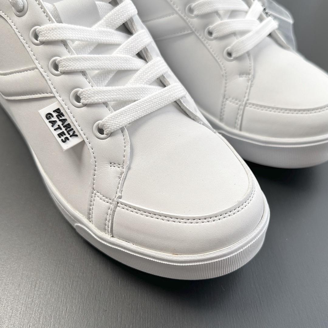 新品正規品 パーリーゲイツ 定価35200円 ゴルフシューズ 白 23.5cm