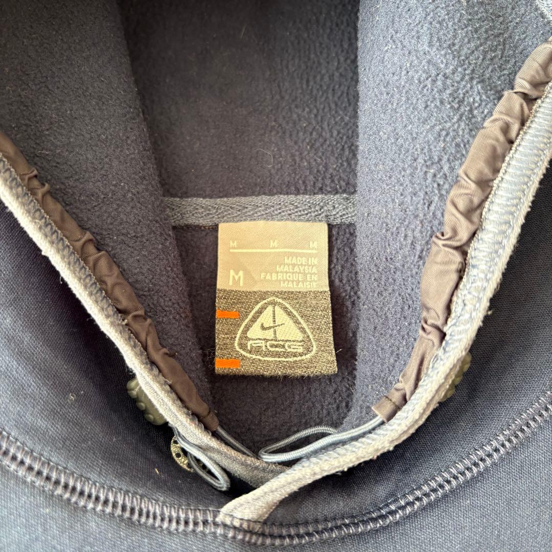 00s NIKE ACG 裏起毛 サムホール パーカー 紺 - メルカリ
