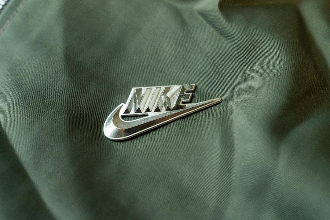 NIKE ナイキ パンクパックMA-1ジャケット オリーブ バックロゴ XL