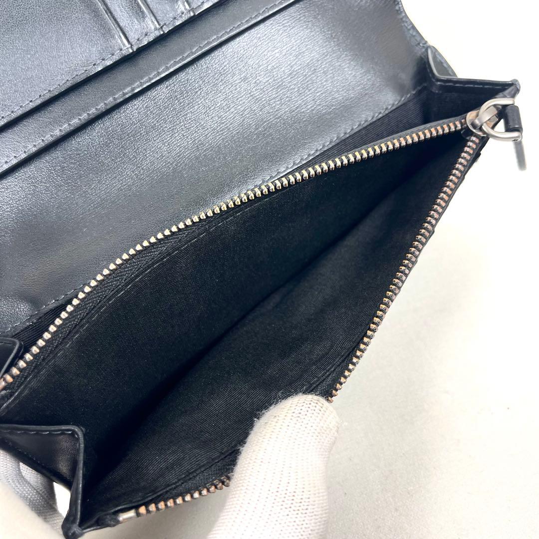 バーバリー 長財布 シャドーチェック ロゴプレート 二つ折り レザー