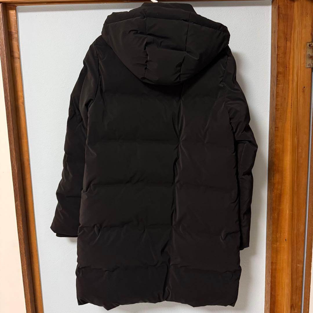 新品】ZARAフード付きセミロングダウンジャケット ブラックS - メルカリ