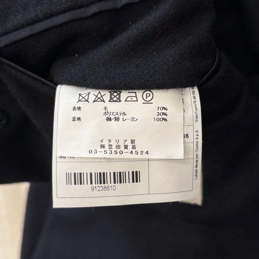 【美品】L.B.M.1911 チェスターコート 46 M ネイビー イタリア製