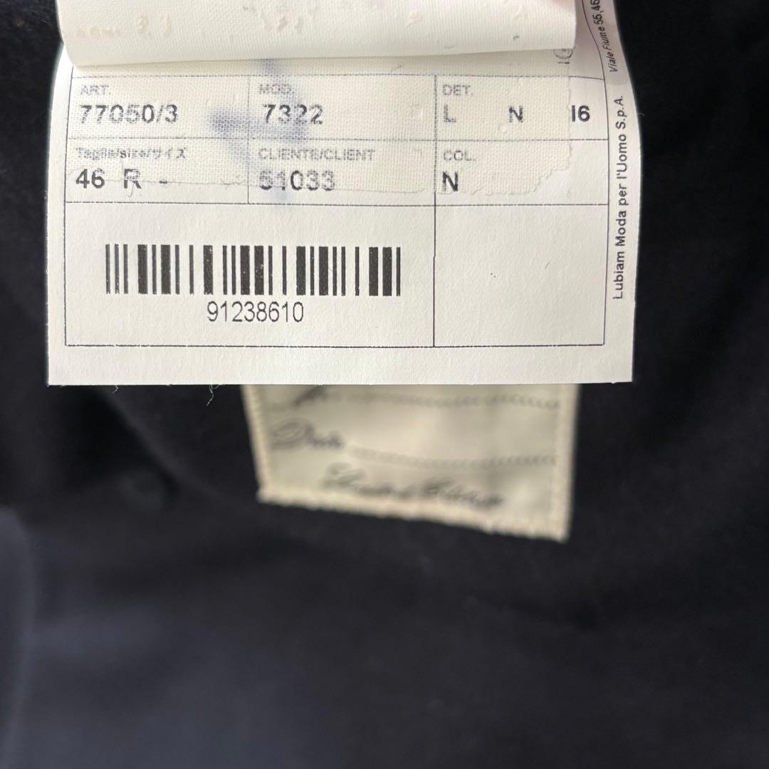 【美品】L.B.M.1911 チェスターコート 46 M ネイビー イタリア製