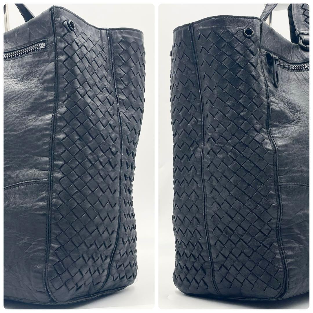 美品】ボッテガ トートバッグ スコルピート イントレチャート大容量