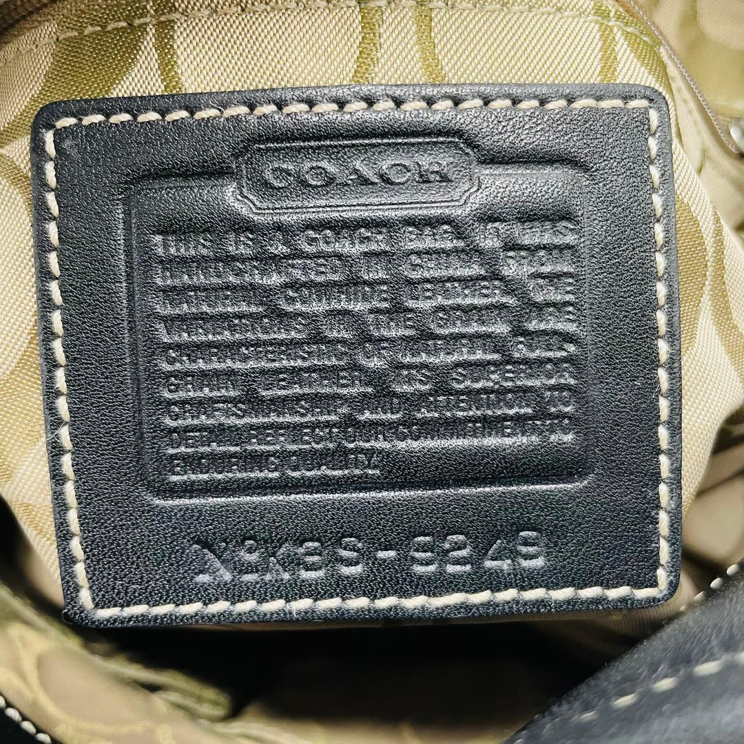 コーチ ショルダーバッグ 9249 ホーボー ブラック 美品 - メルカリ