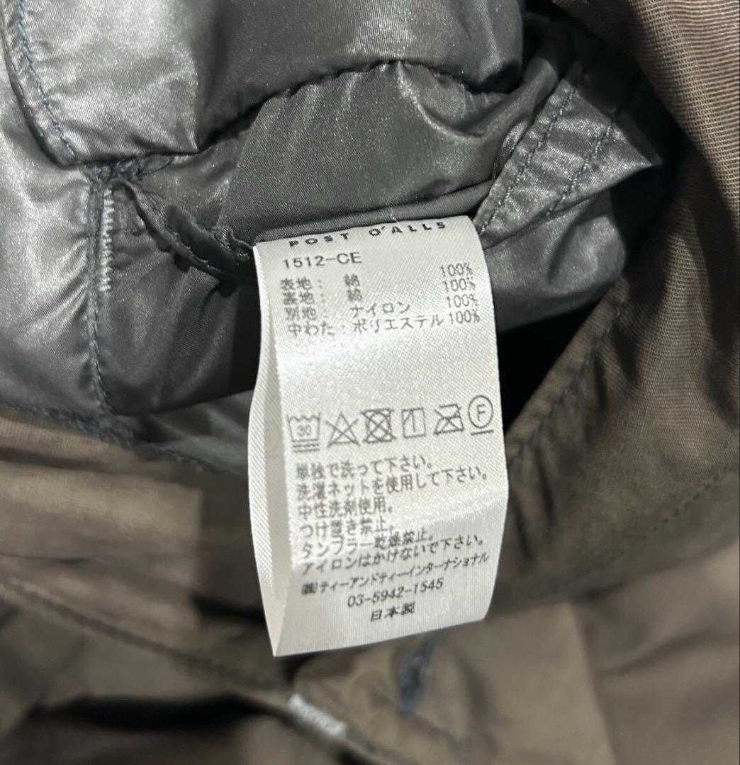 Post Overalls エンドオンエンド中綿ベスト／カバーオールo'alls