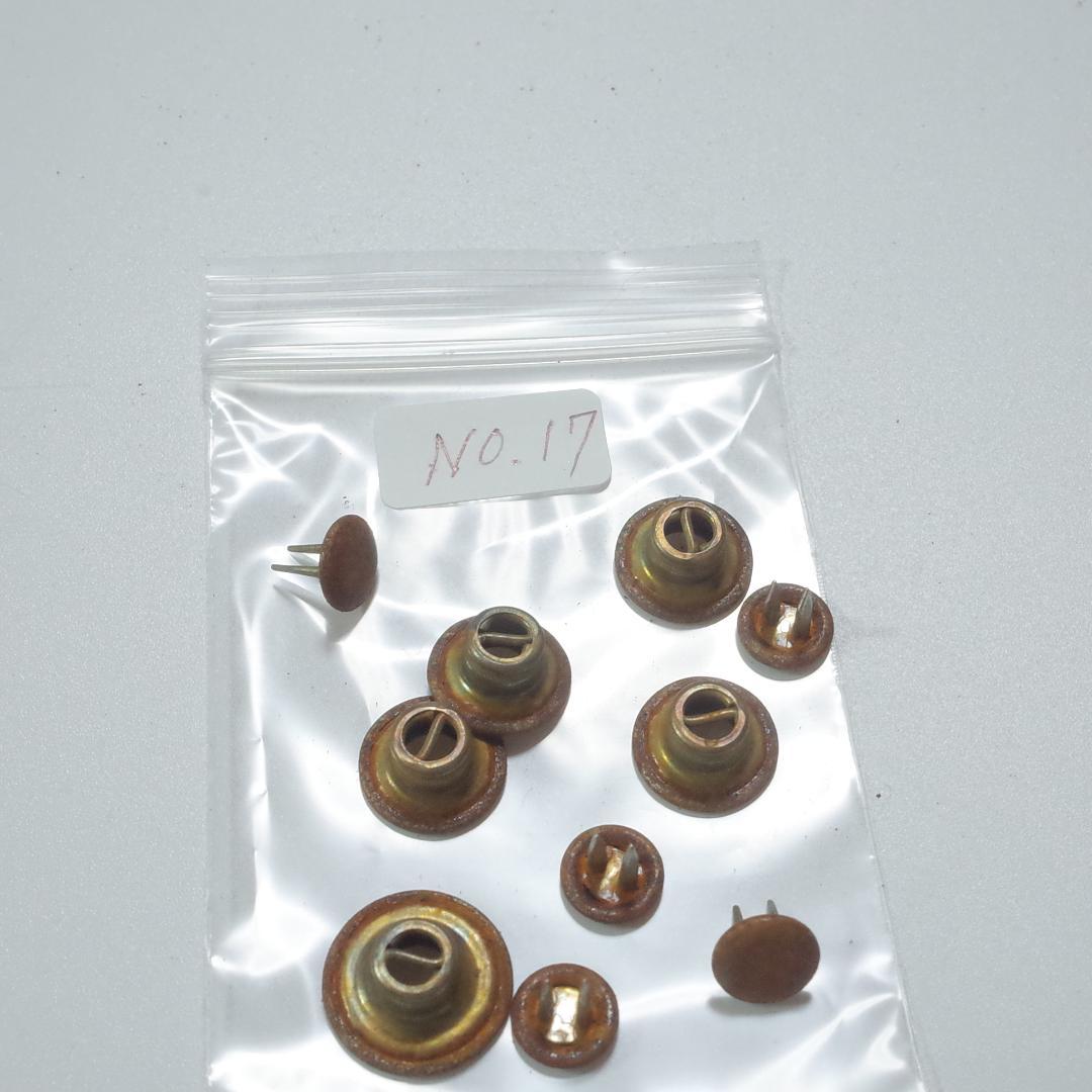 月桂樹 ドーナツボタン 大戦モデル 日本製 鉄製 S字ワイヤー5個セット