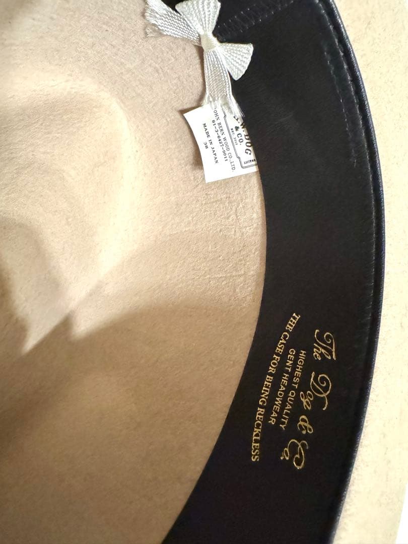 THE H.W.DOG&CO. FRONT-H フェルトハット/オフホワイト