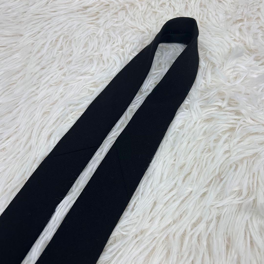 未使用に近い】Yohji Yamamoto ネクタイ 禁煙宣言 20AW 黒