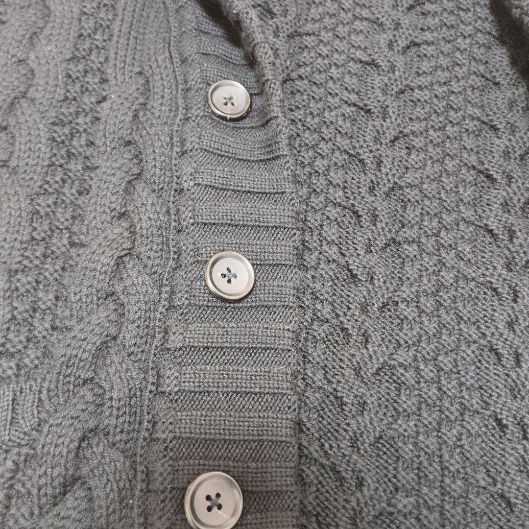 極美品 トゥモローランド ケーブル編み ショールカラー カーディガン