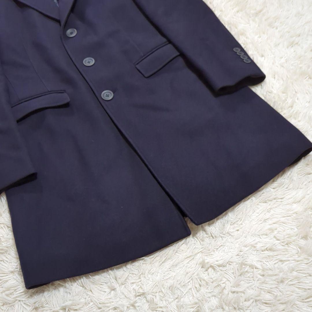 極美品 48 ヘルノ 2way ダウンライナー チェスターコート ネイビー