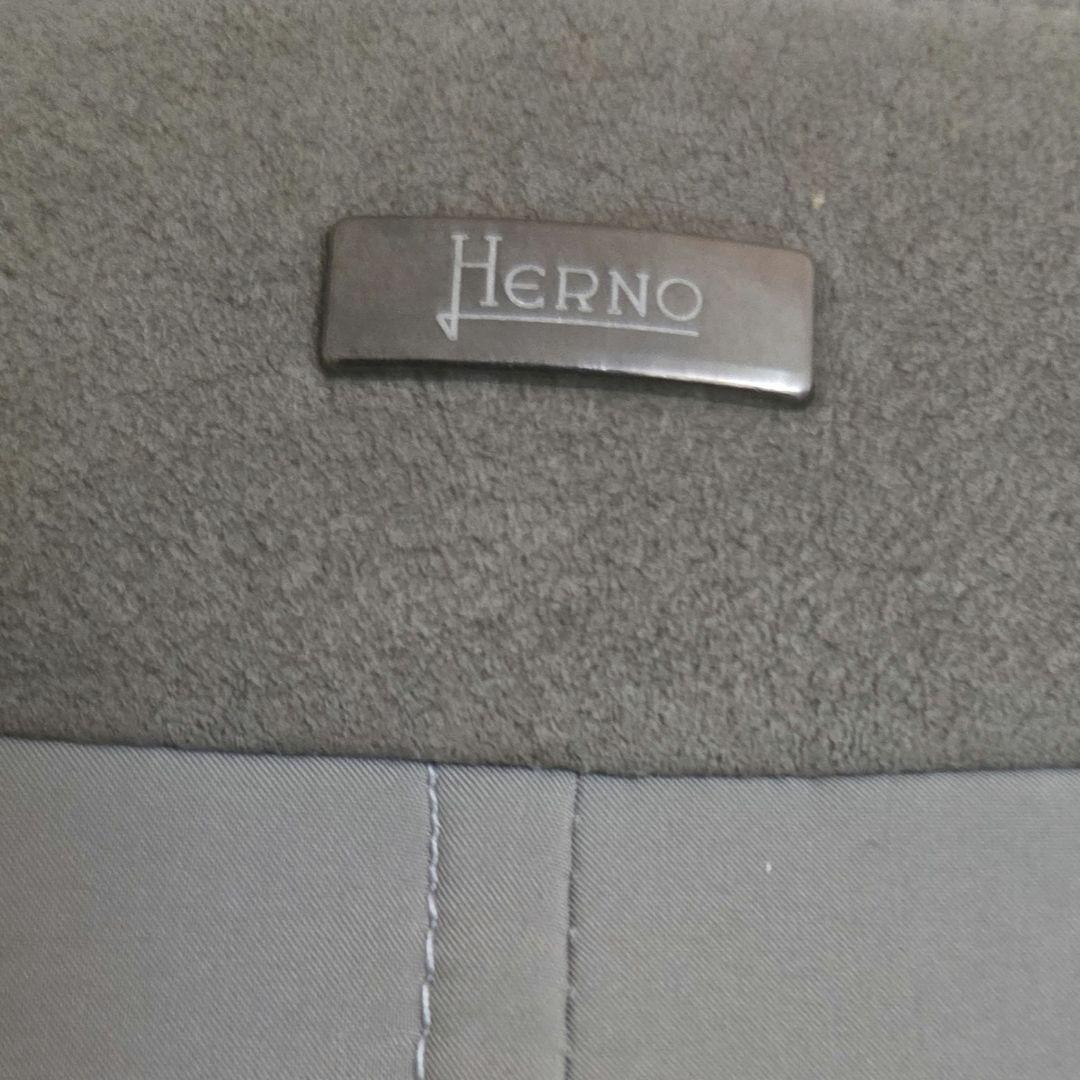 美品】HERNO チェスター/ステンカラーコート 48 グレージュ ライナー付