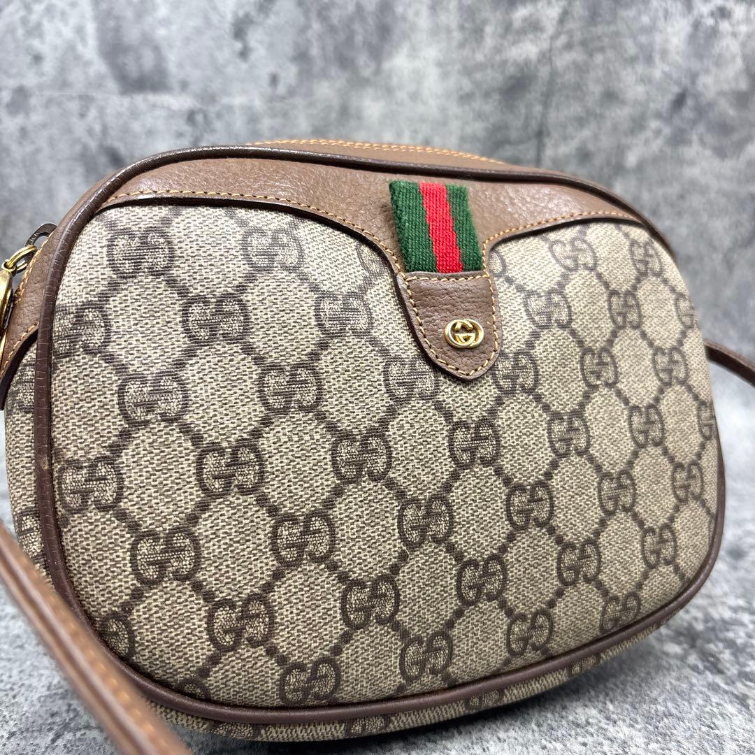 ✨美品✨GUCCI シェリーライン GG ショルダーバッグ ベージュ レザー