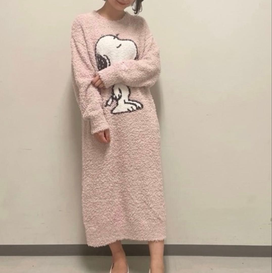 新品 ジェラートピケ 【SNOOPY】ジェラートジャガードドレス