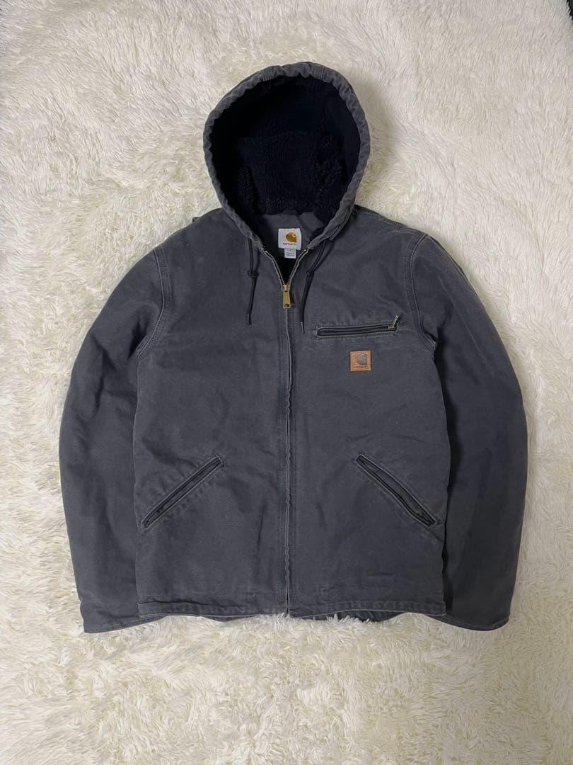 [極美品] カーハート　Carhartt シエラジャケット　アクティブジャケット Carhartt シエラジャケット アクティブジャケット ブラック ジップ