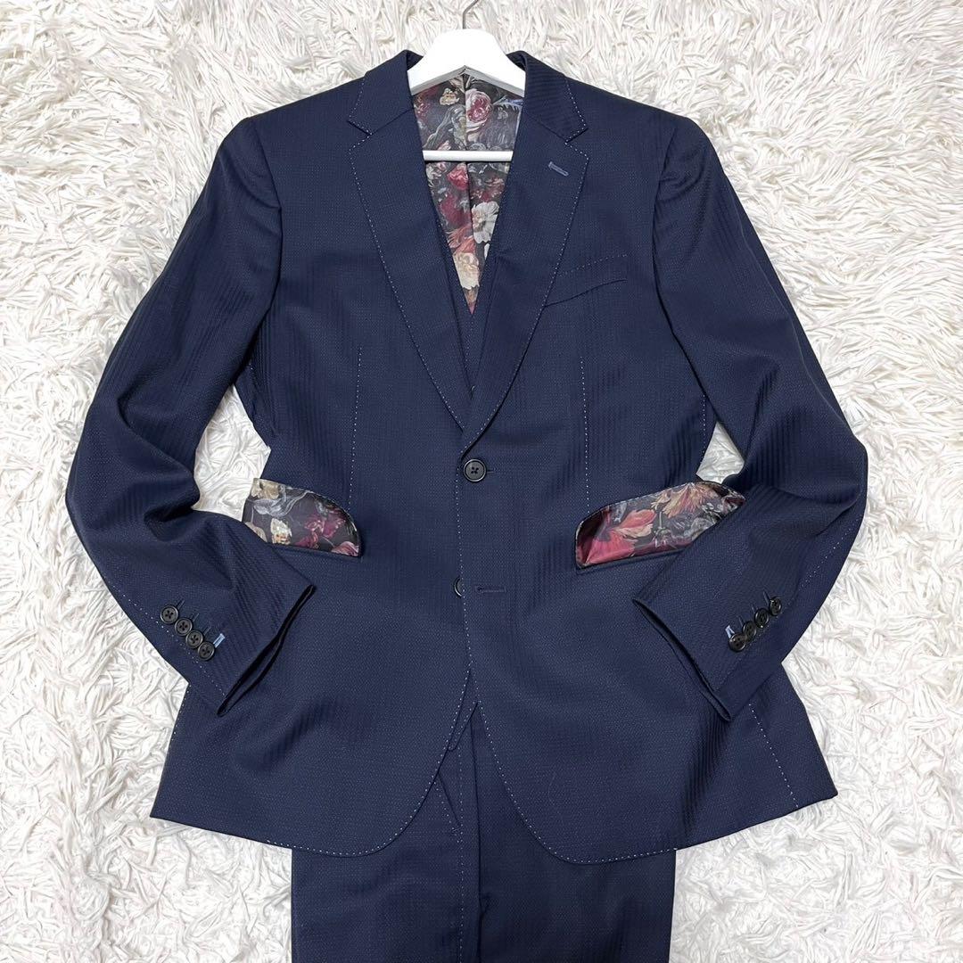 美品✨ポールスミス×ロロピアーナ スーツ スリーピース 花柄 シルク