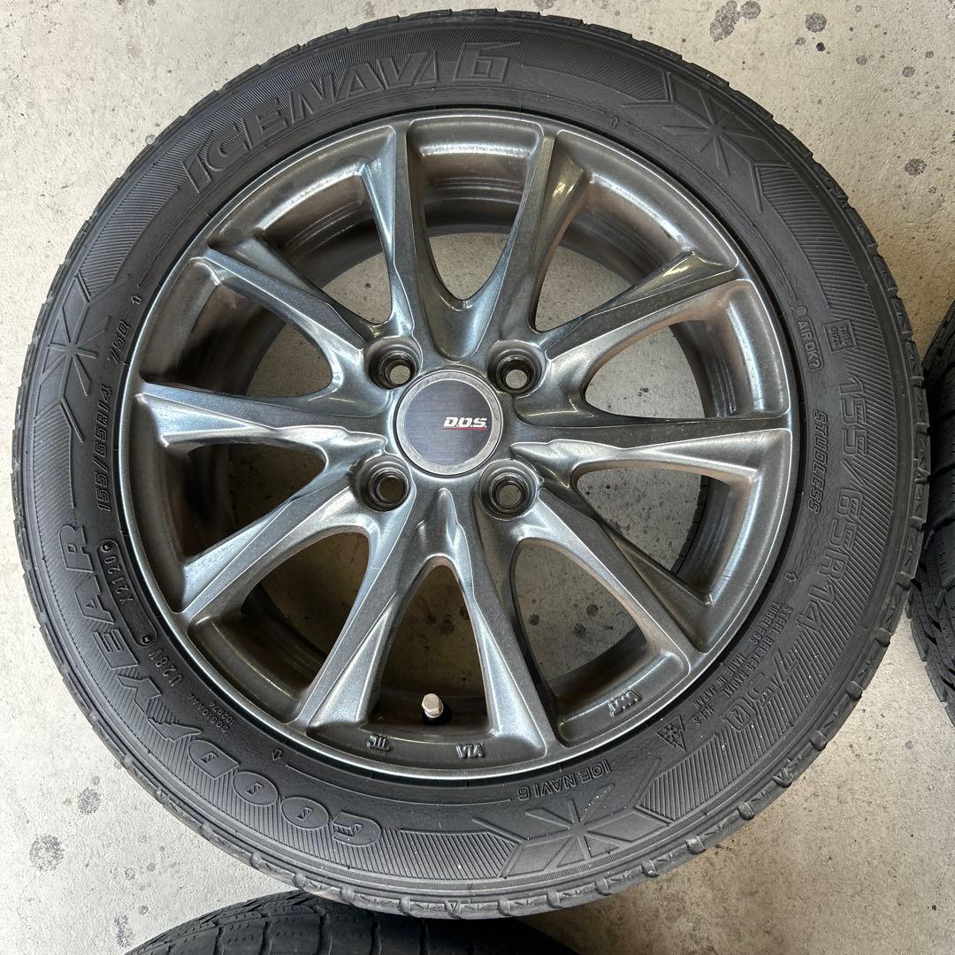 BADX DOS 14インチ 5.5J PCD100 4穴　取引ナットおまけ付き