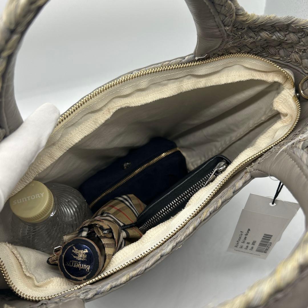 新品タグ付✨ヘレンカミンスキー Pinimilla M 2way ラフィアバッグ