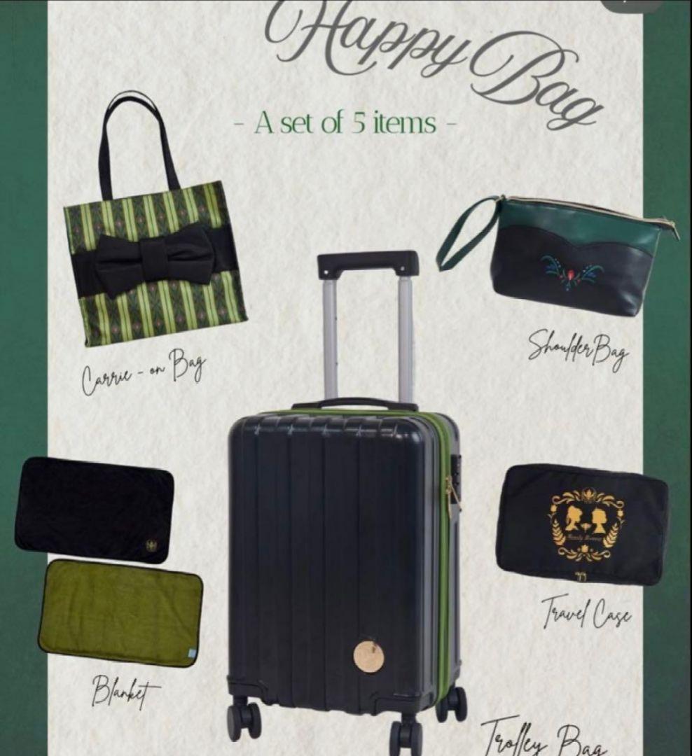 しまむら ちはる ハッピーバッグ キャリーケース アナ５点セット コラボ 新品 しまむら ちはる コラボ キャリーケース付5点セット アナ雪 ハッピー