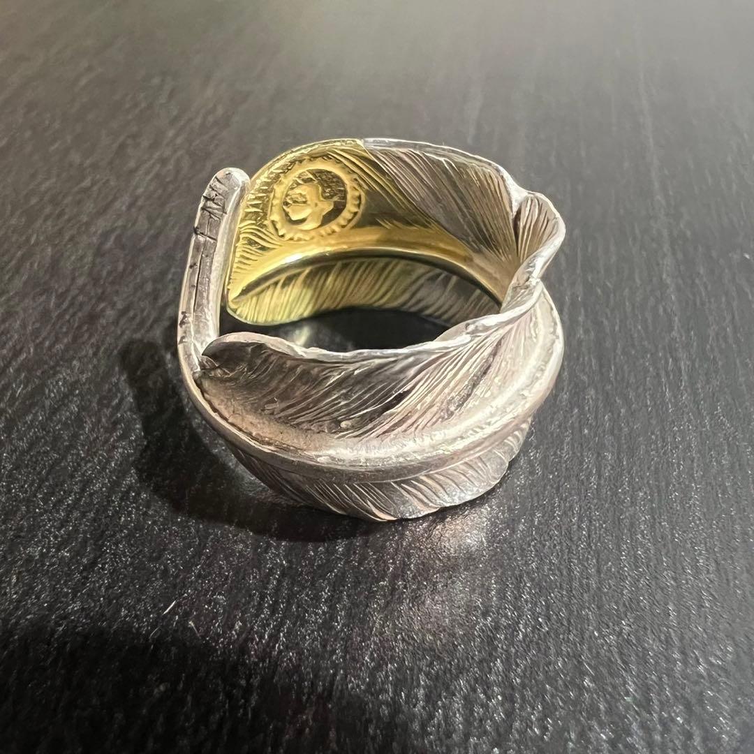 やま1021様専用 ゴローズ goro's 先金特大フェザー リング k18 - メルカリ