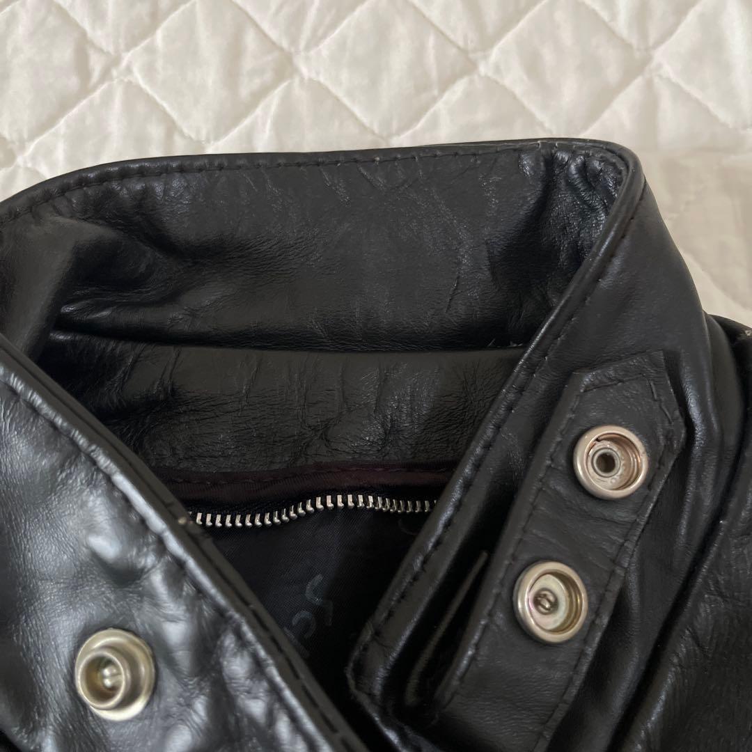 Schott《定番》シングルブラックライダースジャケット サイズ36