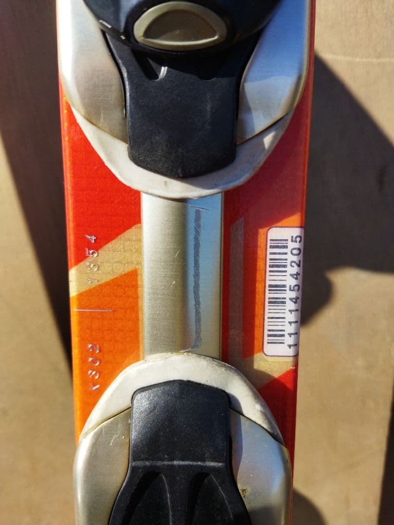 SALOMON サロモン スキー板 オレンジ色 pilot ビンディング付き - メルカリ