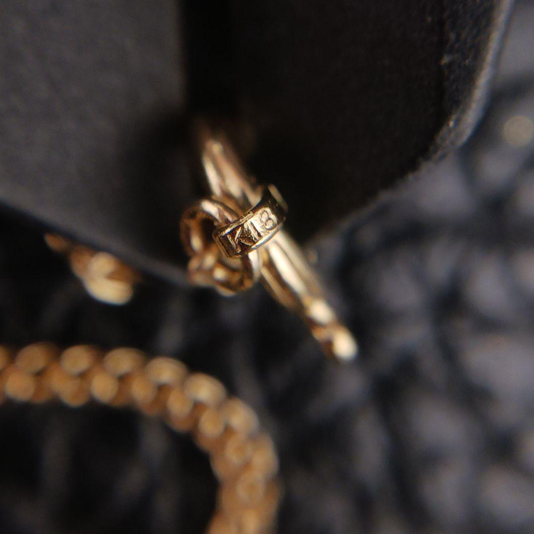 C011318) K18 YG ネックレス 喜平2面シングル ホールマーク - メルカリ