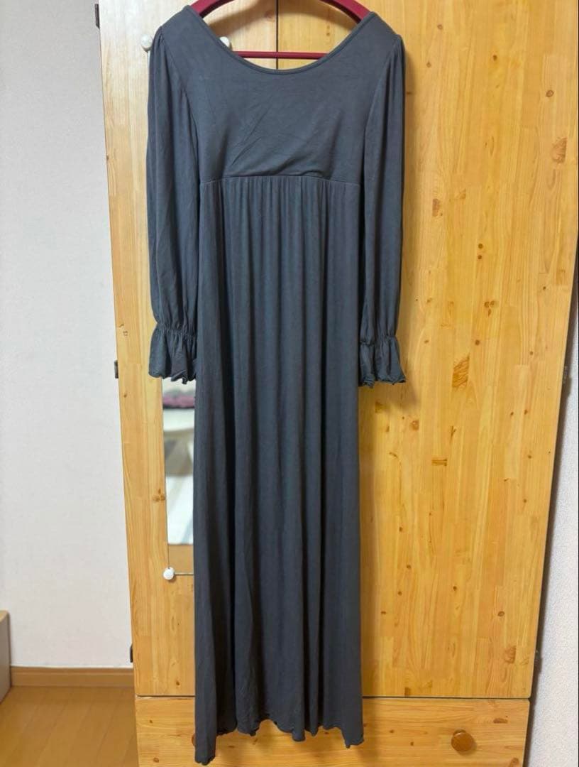 ツーハッチ　《ラクシアスリープ》ナイトブラワンピース 長袖マキシ丈 65M 3点