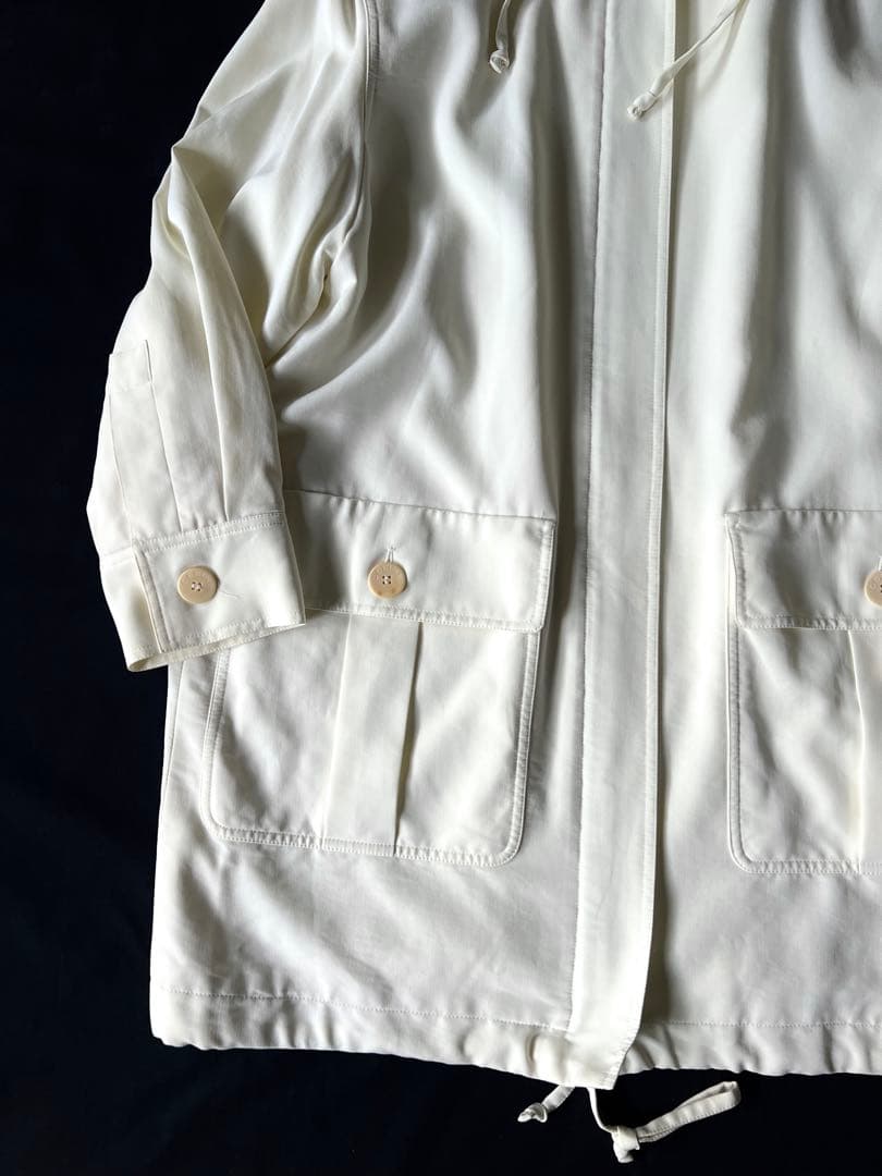 90s CELINE フーデッドコート ホワイト ヴィンテージ - メルカリ