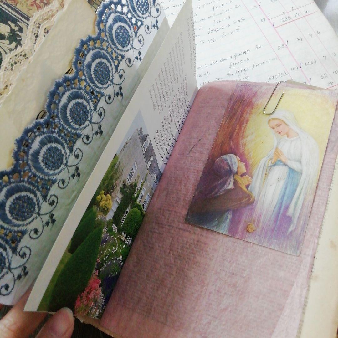 分厚ーーいジャンクジャーナル♡雑記帳 ヴィンテージ 植物 ブロカント