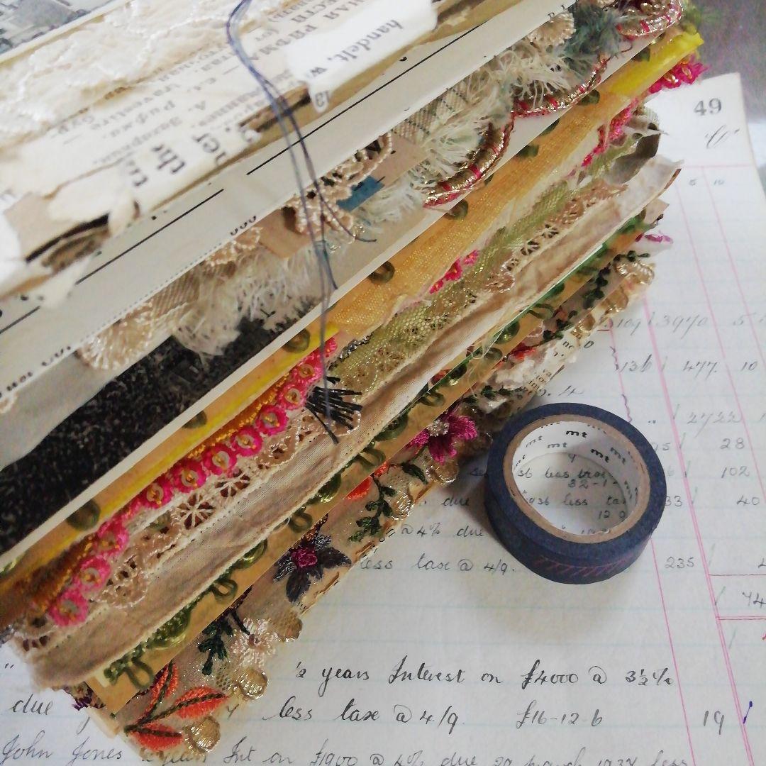 分厚ーーいジャンクジャーナル♡雑記帳 ヴィンテージ 植物 ブロカント