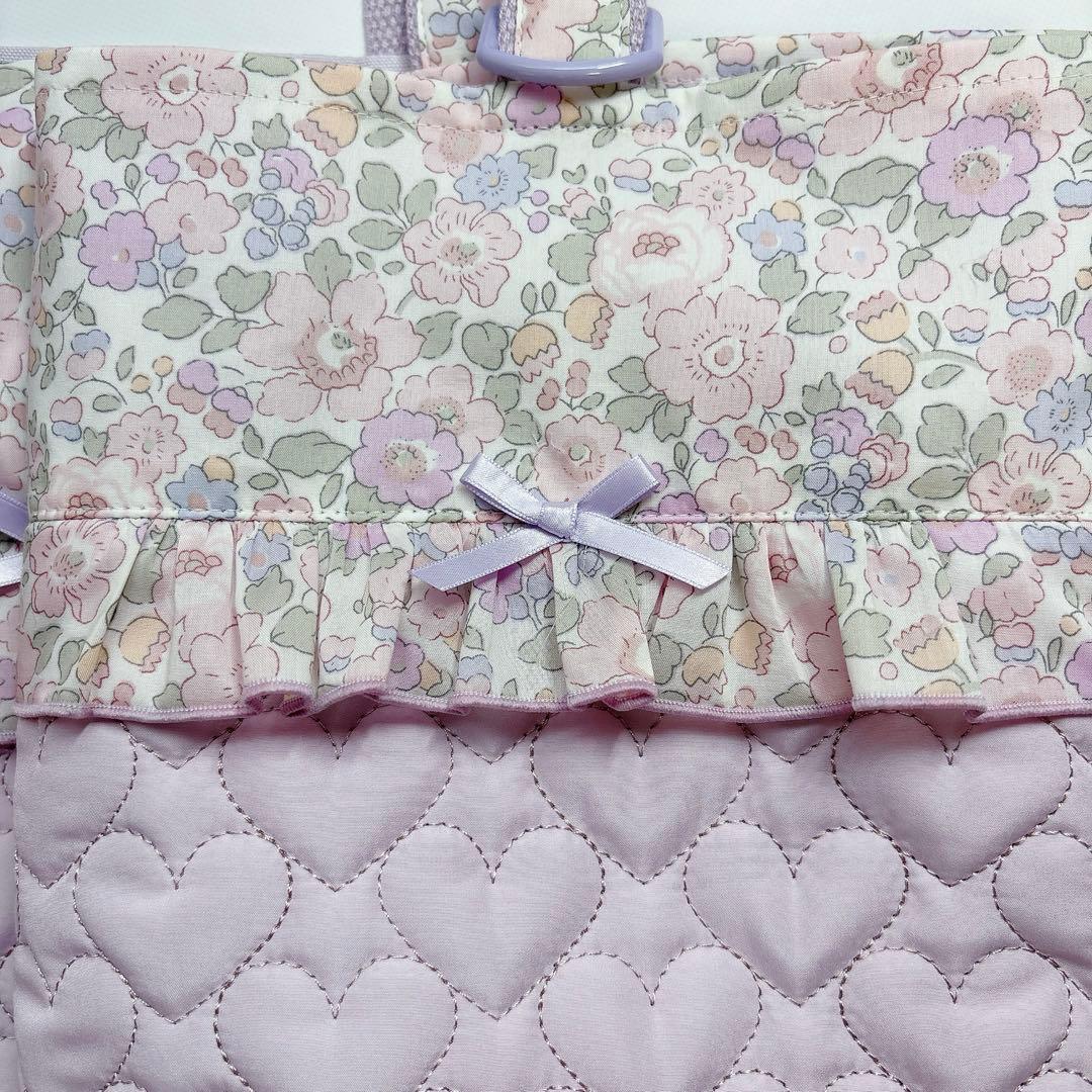 akkuaku様 ベッツィ ハート キルト レッスンバッグ ヌビ キルト体操着