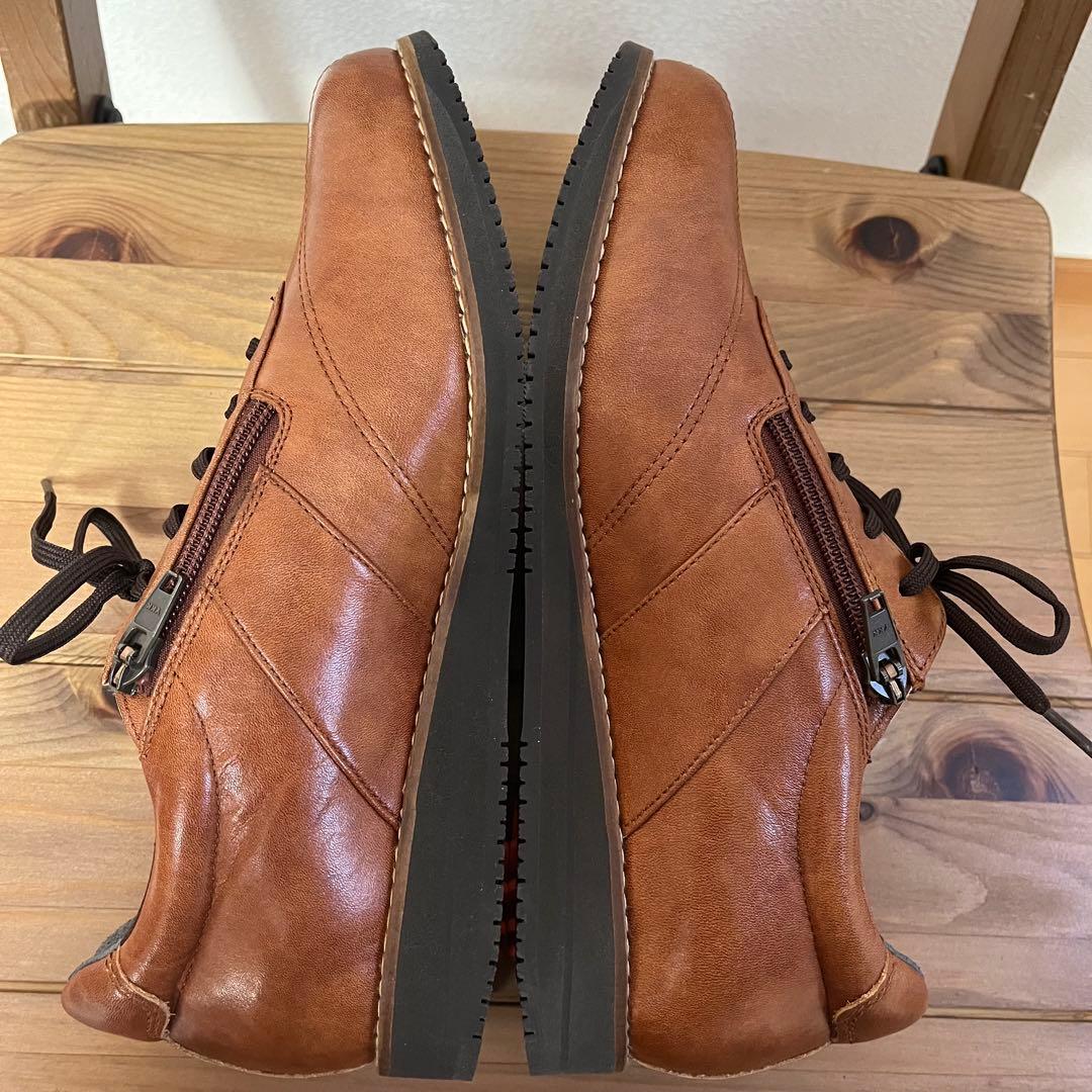 未使用✨アサヒ メディカル ウォーク　24.5cm ブラウン　レザースニーカー