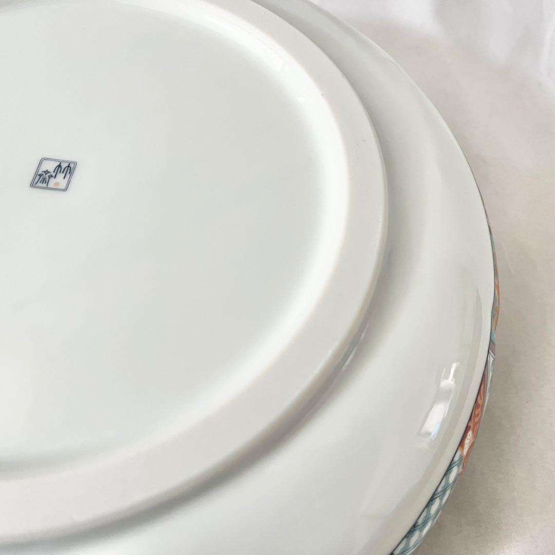 新品・未使用】相撲力士デザインの和風皿 古伊万里 色絵 大皿 伊万里大鉢