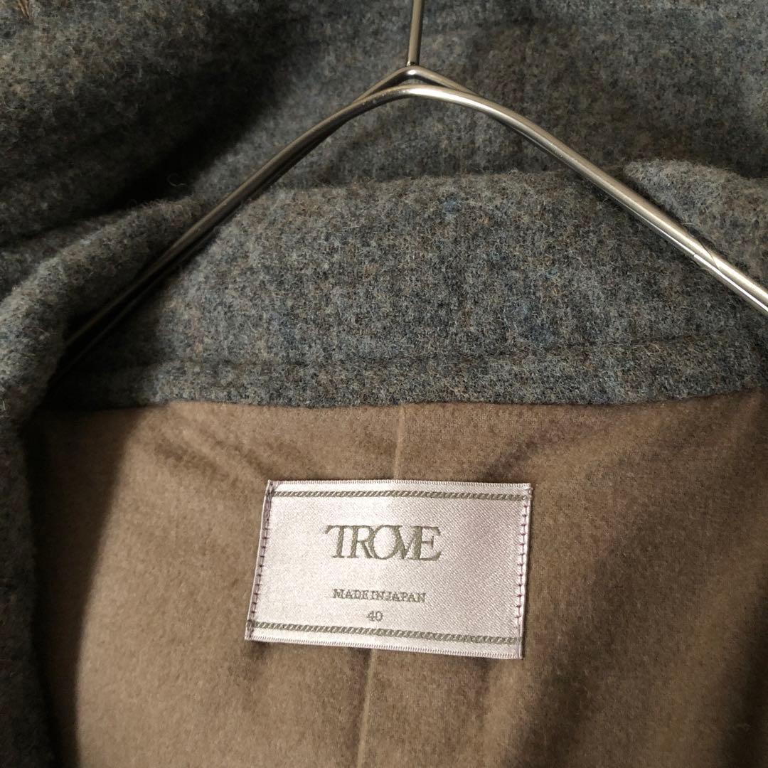 冬物】TROVE トローヴ グレー ウール コート ダッフルコート 40 - メルカリ