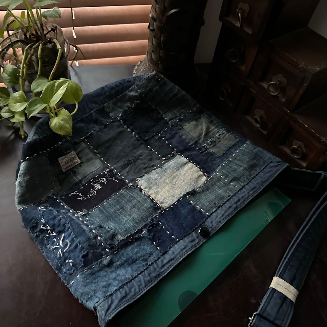 ポーターをリメイク/藍染／襤褸 - メルカリ