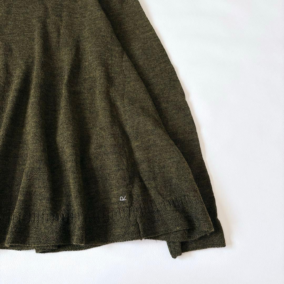 未使用級♡45R アルル超ガーゼのフレアータートルネックTシャツ